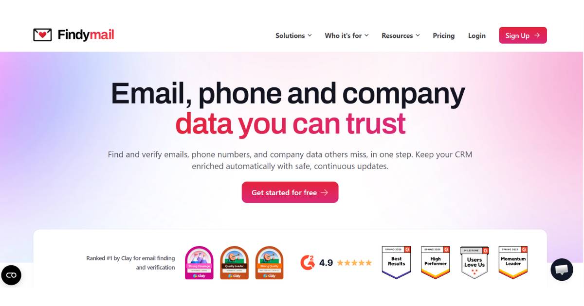 Findymail email validation checker comparison image